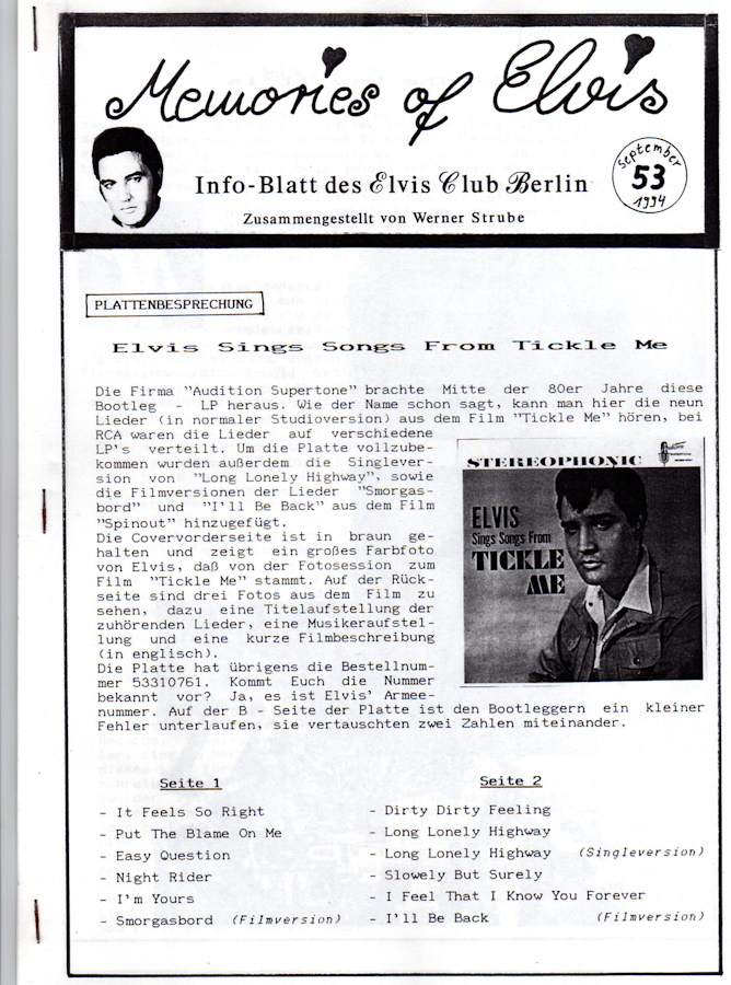 Memories Of Elvis - Nr. 53