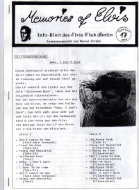 Memories Of Elvis - Nr. 17