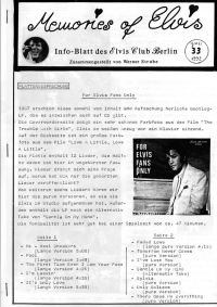 Memories Of Elvis - Nr. 33